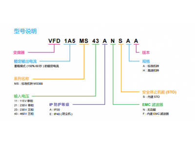 臺達(dá)變頻器MS300系列-精巧標(biāo)準(zhǔn)型向量控制變頻器